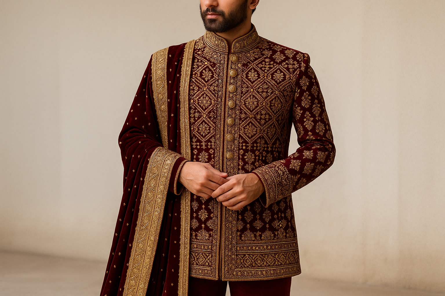 Bridal sherwani