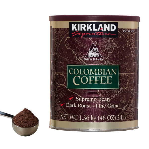 Kirkland Signature Colombian Coffee, Dark Roast, 3 lbs