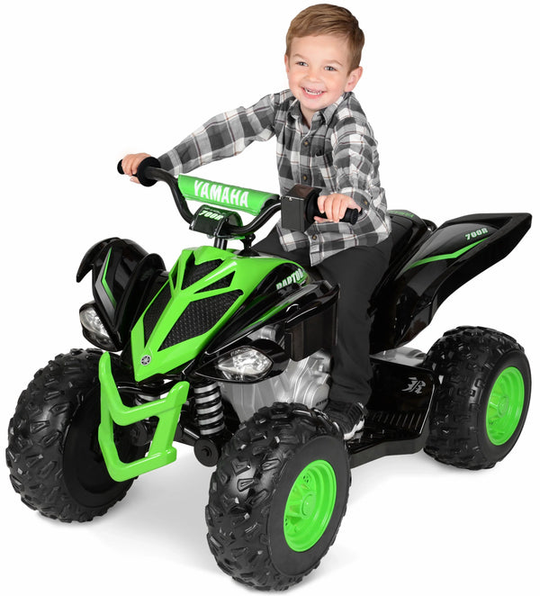 12V Yamaha Raptor ATV Powered Ride-on for Boys & Girls, Ages 3+, up to 5 MPH