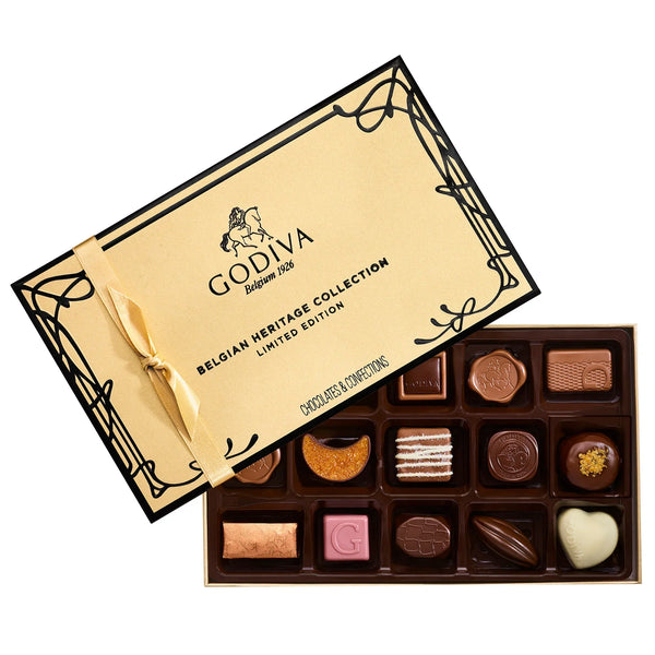 Godiva Belgian Heritage Collection, Chocolate Gift Box, 15-pieces