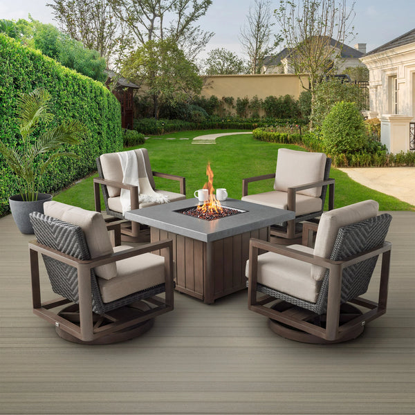 Ashford 5-piece Fire Chat Outdoor Seating Set