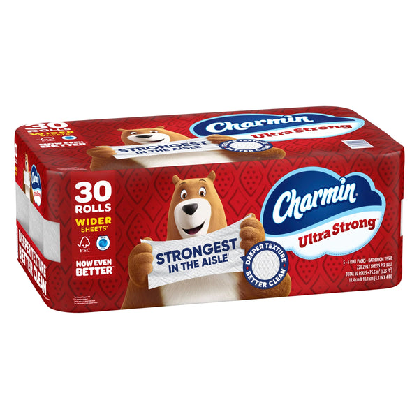 Charmin Ultra Strong Bath Tissue, 2-Ply, 220 Sheets, 30 Rolls