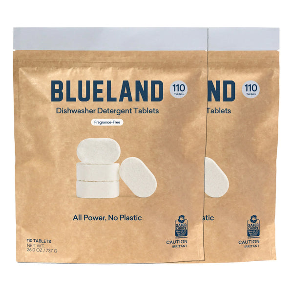 Blueland Dishwasher Detergent Tablets, Fragrance-Free, 220-count
