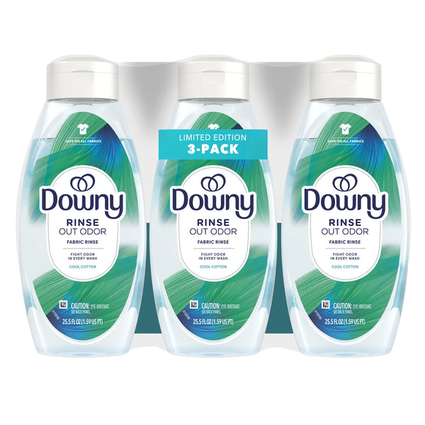 Downy Fabric Rinse, Cool Cotton, 25.5 fl oz, 3-count
