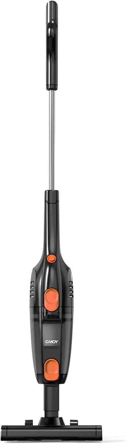 Corded Stick Vacuum Cleaner, Powerful Suction Handheld Vacuum with One-Click Dust Disposal, 3-in-1 Use for Hard Floor, Ceramic Tile, 0.8 Liters Capacity, Easy Clean