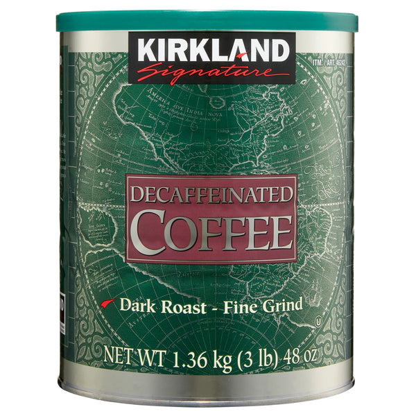 Kirkland Signature Decaffeinated Coffee, Dark Roast, 3 lbs