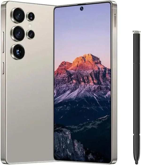 Ultra Cell Phones, Unlock Android 4G Smartphone - Dual SIM Dual Standby, 4GB+64GB Storage, 13MP+5MP Dual HD Cameras, 6.8" HD Display, Stylus Pen Included - Earphones, Type-C Charging Cable (Grey)