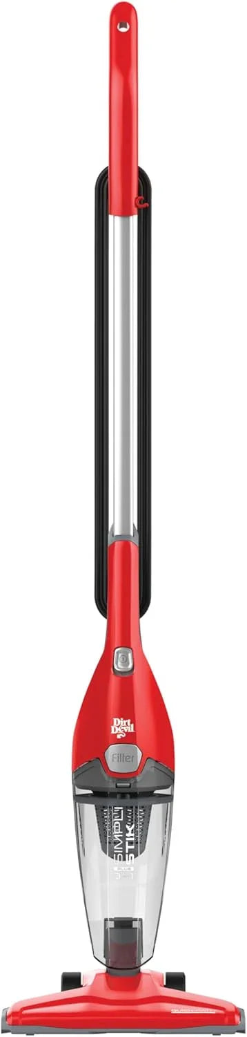Dirt Devil Simpli Stik Plus 3-in-1 Vacuum Cleaner, Lightweight, Bagless, Ideal for Dorms, Apartments and Other Small Spaces, Corded Vacuum Cleaners for Home Use