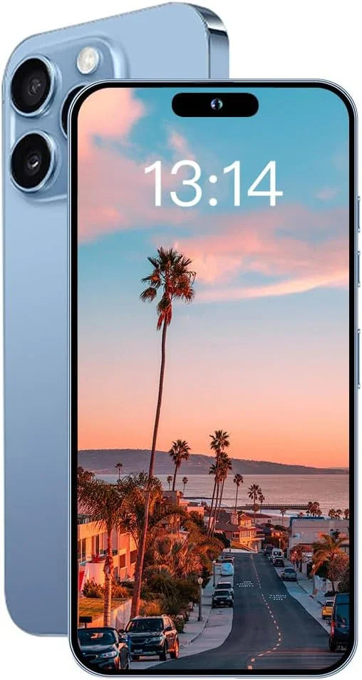 15 Cell Phone,Android 13 Smartphone 6.7 HD Display Boost Mobile Phones 8+512GB Unlock New Phone,6800mah Battery Gaming telefons face id/Dual sim Android Phone (Blue)