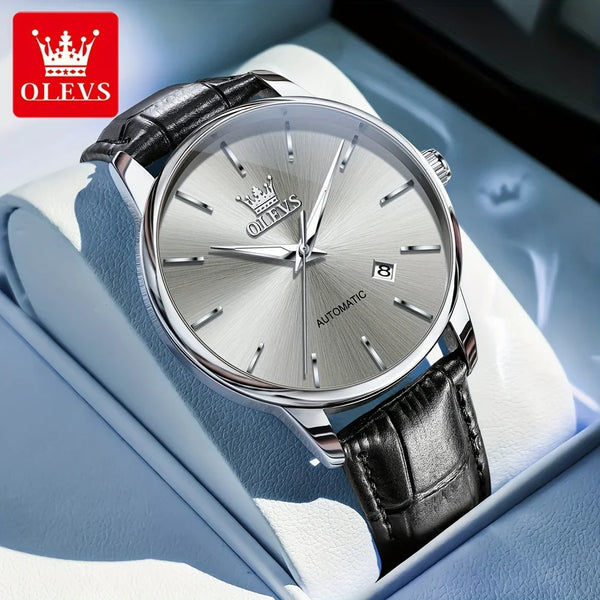 OLEVS Automatic Mechanical Luminous Men'S Wrist Watches Classic Business Original High Quality New Watches For Men Luxury Top Brand Trend Fashion Best Selling Men'S Watches, Without Battery