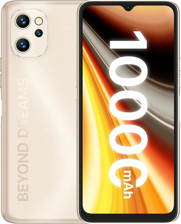 UMIDIGI 10000mAh Unlocked Cell Phone,Octa-Core 6GB+128GB,6.7" Full Screen,48MP AI Triple Camera Android Smartphone,Power 7 MAX Unlocked Phone,NFC,GPS,Face & Fingerprint,WiFi 2.4GHz/5GHz,Warranty,Gold