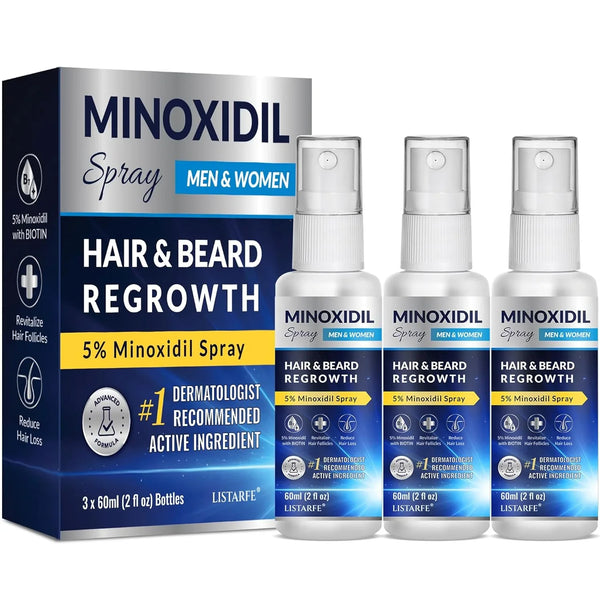 5% Minoxidil Spray 3PCS, Minoxidil for Men Hair and Beard, Minoxidil for Women Hair Growth, Minoxidil for Men Hair Growth.