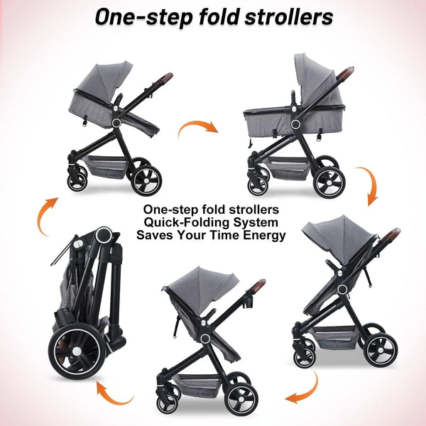 Convertible Baby Stroller for Toddler 1-3