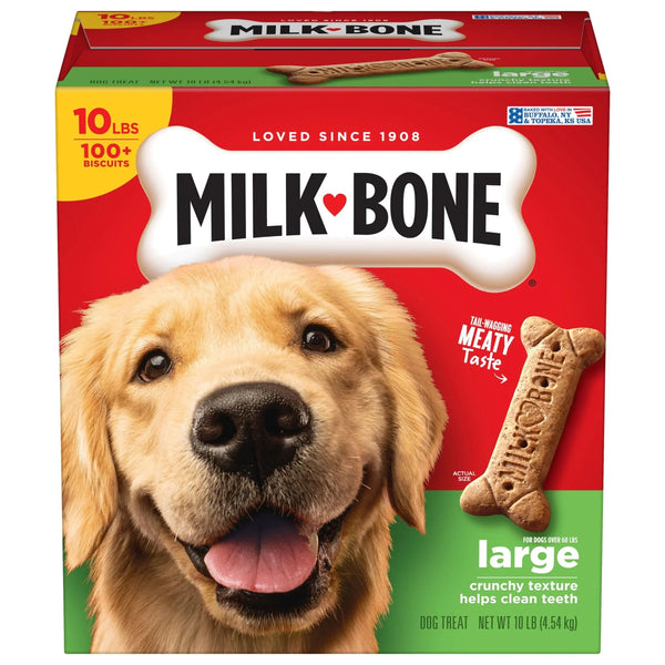Milk Bone Original Biscuits, Large Dog Treats, 10 Lb.