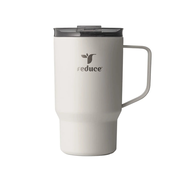 Reduce Vacuum Insulated Stainless Steel Hot1 18oz Travel Mug with Adjustable Flow Lid: Linen