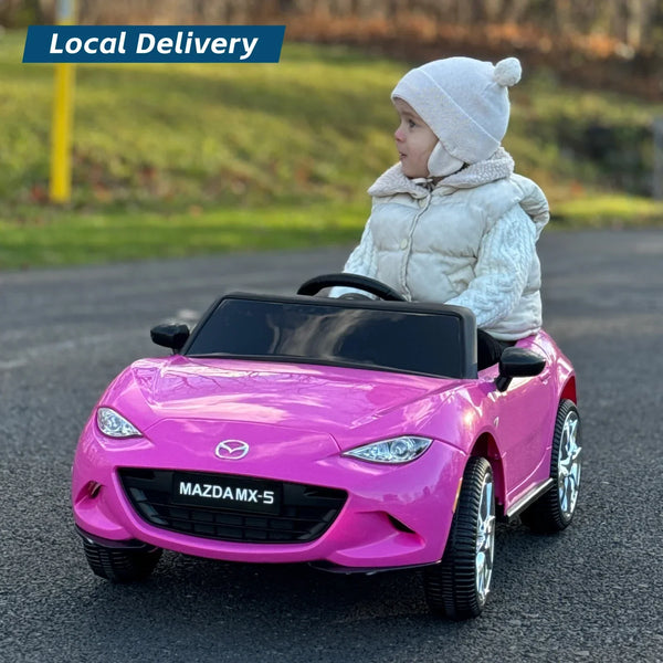 12V Licensed Mazda MX-5 Electric Car for Kids, Ride on Toys, Kids Cars with Parent Remote Control, Lights, Music
