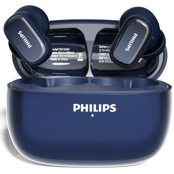 New Philips BT5.3 Earphone Wireless Headphone with Dual HD Microphone Call Earbuds Sports Running In-Ear Headset TAT2569