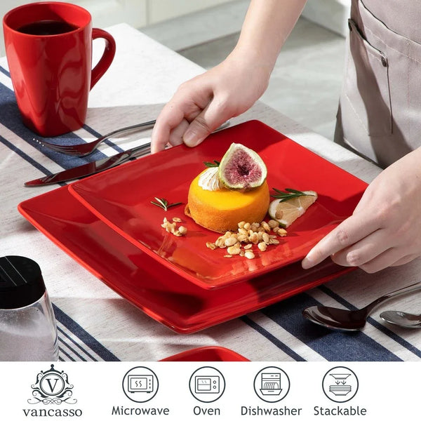 vancasso SOHO Square Porcelain Dinnerware Set